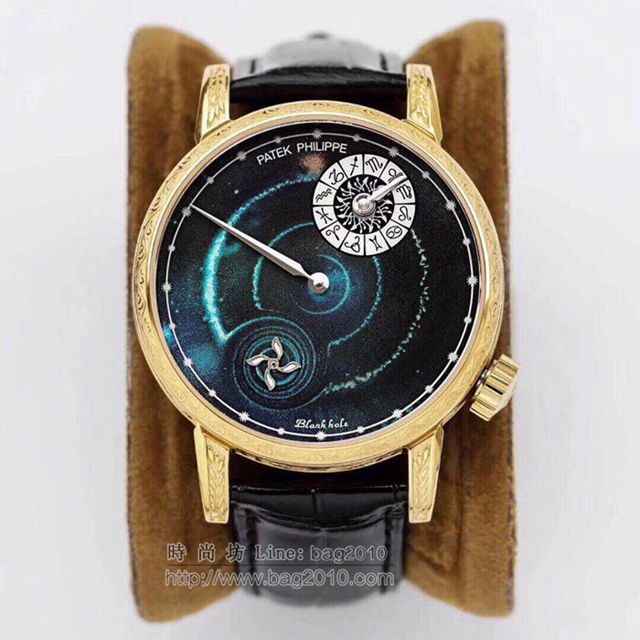PATEK PHILIPPE手錶 百達翡麗麗宇宙星空系列腕表 釉制高檔搪瓷錶盤 百達翡麗高端男表  hds1078